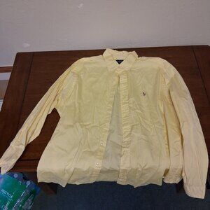 Polo Button Down, Yellow, 17 - 34/35